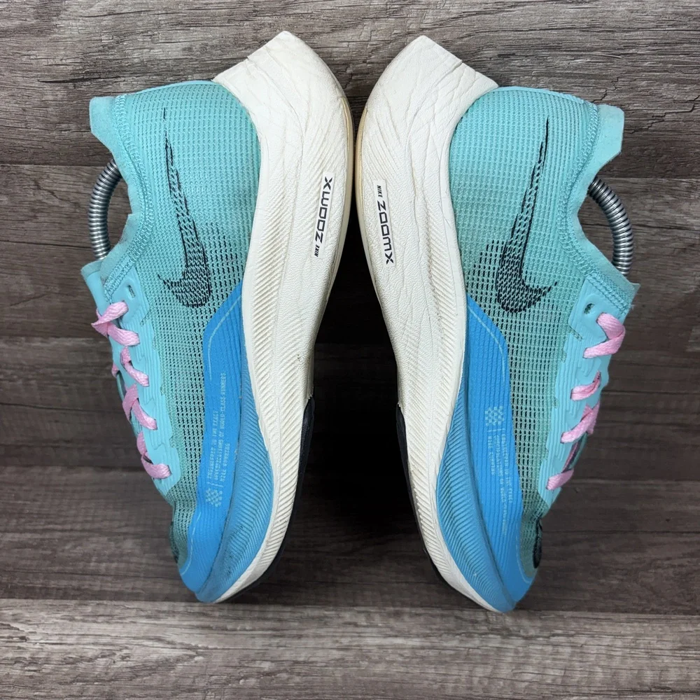 Nike Vaporfly Next% 2 Green Blue Womens US Size 8 CU4123-300 Running Shoes